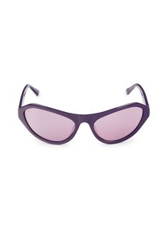 Овальные солнцезащитные очки 60MM Web, фиолетовый
