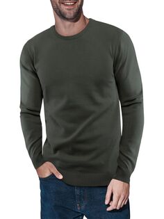Однотонный свитер с круглым вырезом X Ray, цвет Olive