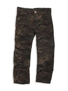Узкие джинсы Little Boy&apos;s Flex с камуфляжным принтом X Ray, цвет Olive Camo