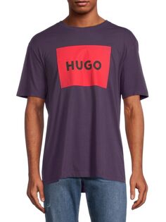 Футболка с логотипом Dulive Hugo, фиолетовый
