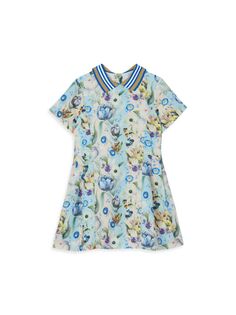 Платье-поло Filippa с цветочным принтом для маленьких девочек и девочек Burberry, цвет Pale Cream