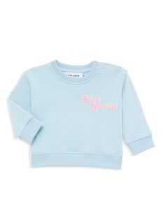 Толстовка для маленьких девочек «Keep Smiling» Maison Labiche, цвет Pastel Blue