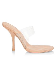 Туфли Nudie на прозрачном каблуке Alexander Wang, цвет Peachy Nude