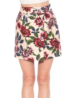 Двубортная мини-юбка Cyrus Alexia Admor, цвет Beige Floral