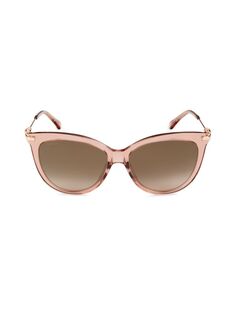 Солнцезащитные очки «кошачий глаз» Tinsley 56MM Jimmy Choo, цвет Pink Havana