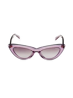 Солнцезащитные очки «кошачий глаз» 53MM Emilio Pucci, цвет Pink Violet