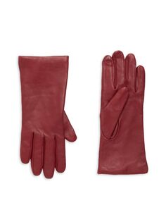 Кашемировые перчатки Saks Fifth Avenue, цвет Biking Red
