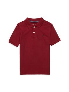 Однотонная футболка-поло для маленького мальчика Nautica, цвет Biking Red