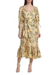 Платье миди Kerstin с цветочным принтом Cinq À Sept, цвет Pomelo Multi