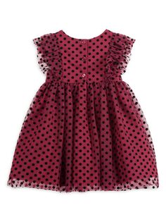 Платье из тюля в горошек для маленьких девочек Pippa &amp; Julie, цвет Red Black