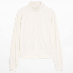 Худи Oysho Half-length Zip, кремовый