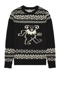 Свитер Schott NYC X Grateful Dead Dancing Bear, черный