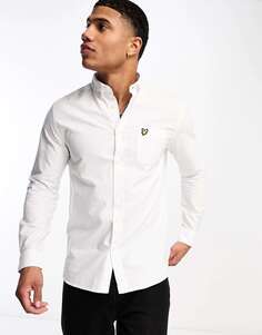 Белая оксфордская рубашка классического кроя с логотипом Lyle &amp; Scott