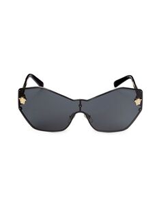 Солнцезащитные очки-авиаторы 63MM Versace, цвет Black Gold