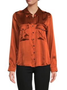 Шелковая рубашка Сьерра L&apos;Agence, цвет Spice Lagence