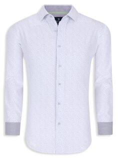Рубашка-платок приталенного кроя на пуговицах Tom Baine, белый
