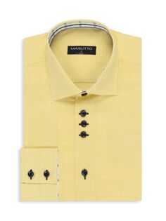 Классическая рубашка классического кроя Tlv 08 Masutto, желтый