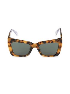 Солнцезащитные очки «кошачий глаз» 51MM Karen Walker, цвет Tortoise
