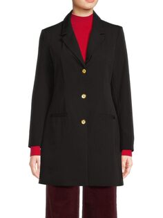 Однобортный пиджак Nanette Lepore, цвет Very Black