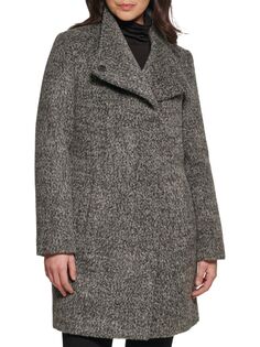 Пальто из смесовой шерсти Kenneth Cole, цвет Charcoal