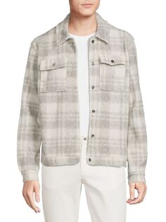 Куртка-рубашка в клетку Titan Reiss, цвет White Grey