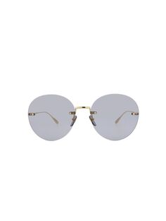 Круглые солнцезащитные очки 60MM Gucci, золото