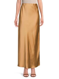 Атласная юбка-макси Renee C., золото