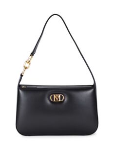 Кожаная сумка через плечо с логотипом Mcm, черный