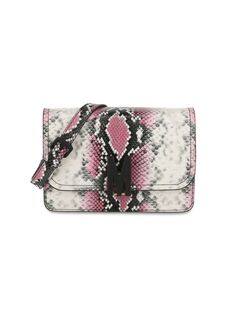 Кожаная сумка на плечо с тиснением в стиле фэнтези Moschino, розовый