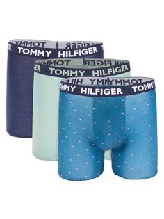 Комплект из 3 трусов-боксеров с логотипом на талии Tommy Hilfiger, цвет Empire Blue