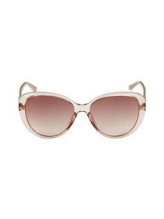 Овальные солнцезащитные очки 57MM Jimmy Choo, розовый