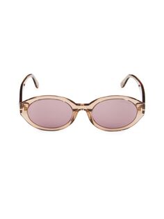 Овальные солнцезащитные очки 55MM Tom Ford, розовый