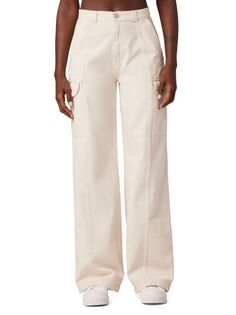 Широкие джинсовые брюки-карго Hudson, цвет Egret