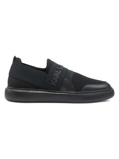 Кроссовки без шнуровки с логотипом Karl Lagerfeld Paris, черный