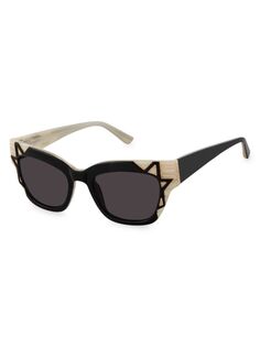 Солнцезащитные очки Clubmaster «кошачий глаз» 49MM L.A.M.B., черный