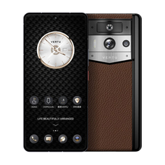 Смартфон Vertu Metavertu 2 Calfskin, 12 ГБ/512 ГБ, 2 Nano-SIM, черный/коричневый/серебристый