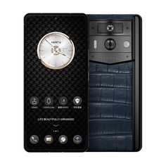 Смартфон Vertu Metavertu 2 Alligator, 12 ГБ/1 ТБ, 2 Nano-SIM, черный/синий