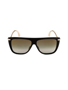 Квадратные солнцезащитные очки 58MM Jimmy Choo, цвет Black Gold