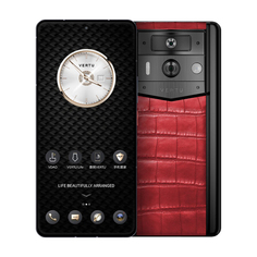 Смартфон Vertu Metavertu 2 Alligator, 12 ГБ/1 ТБ, 2 Nano-SIM, черный/красный