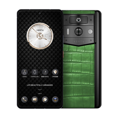 Смартфон Vertu Metavertu 2 Alligator, 12 ГБ/1 ТБ, 2 Nano-SIM, черный/зеленый
