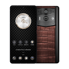 Смартфон Vertu Metavertu 2 Alligator, 12 ГБ/512 ТБ, 2 Nano-SIM, черный/коричневый