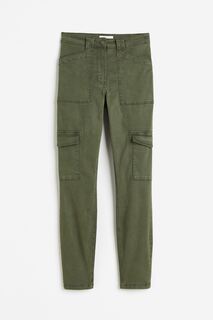 Футболка H&amp;M Lyocell-blend Cargo, хаки H&M