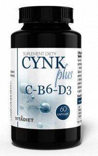 VitaDiet Cynk Plus C B6 D 60 капсул