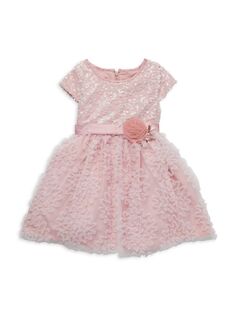 Расклешенное платье с пайетками для маленькой девочки Purple Rose, цвет Blush