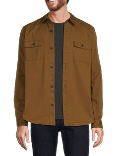 Саржевая куртка-рубашка Ben Sherman, цвет Brass