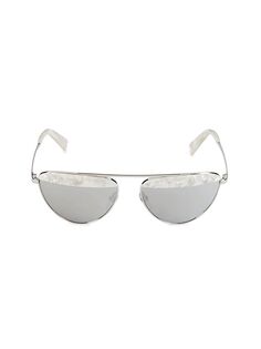 Солнцезащитные очки «кошачий глаз» Janisse 57MM Alain Mikli, белый