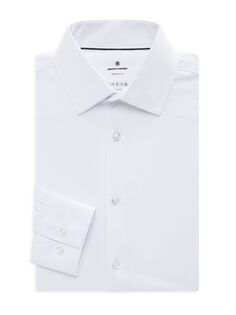 Современная приталенная классическая рубашка стрейч в 4 направлениях Brooklyn Brigade, белый