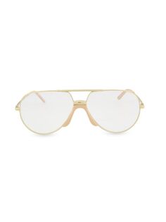 Солнцезащитные очки-авиаторы 60MM Gucci, золото