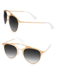 Солнцезащитные очки-авиаторы Alfie 52MM Aqs, золото