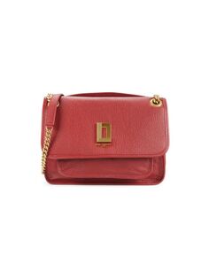 Кожаная сумка через плечо с логотипом Karl Lagerfeld Paris, цвет Classic Red